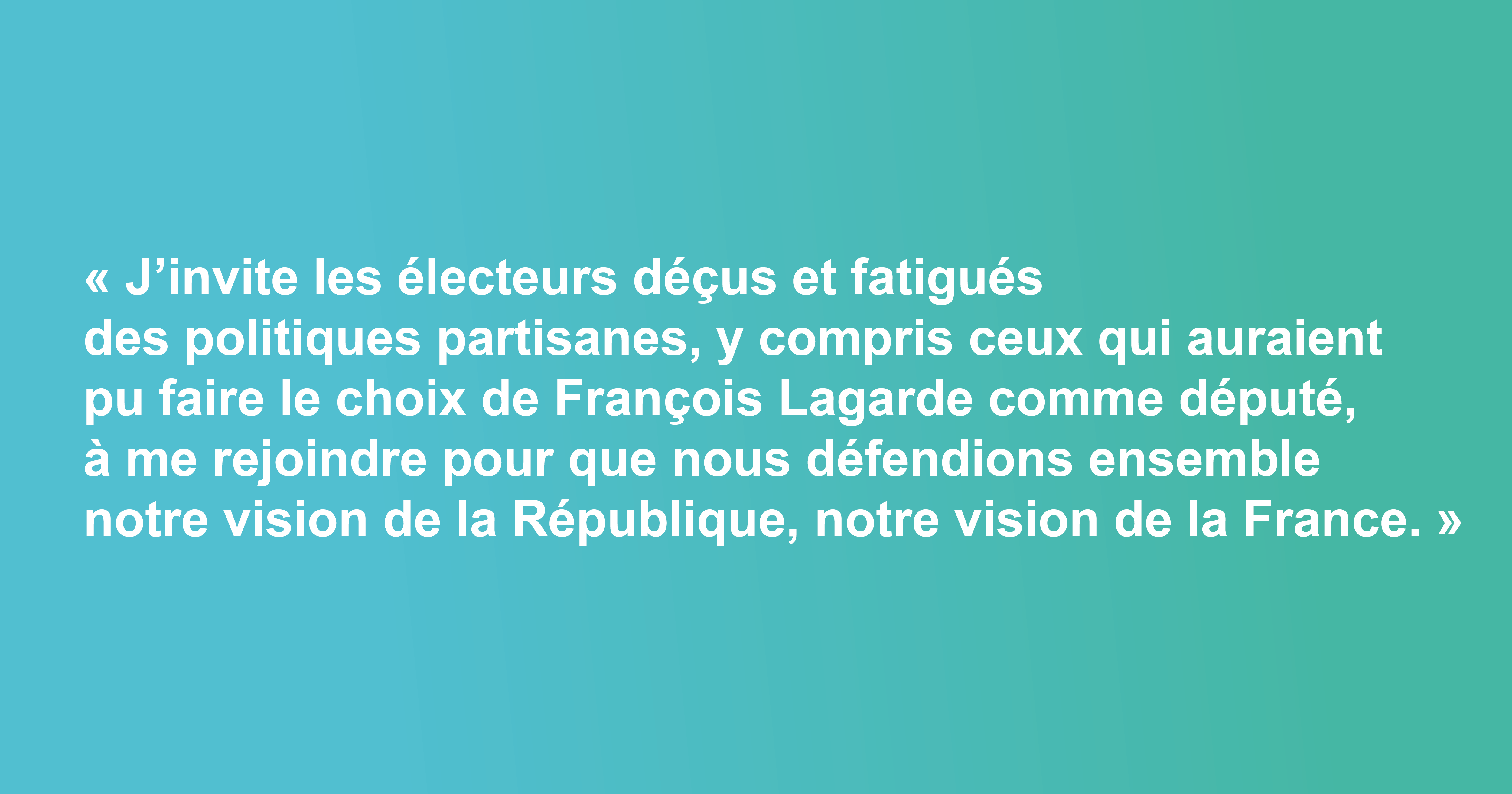 Lettre aux électeurs républicains