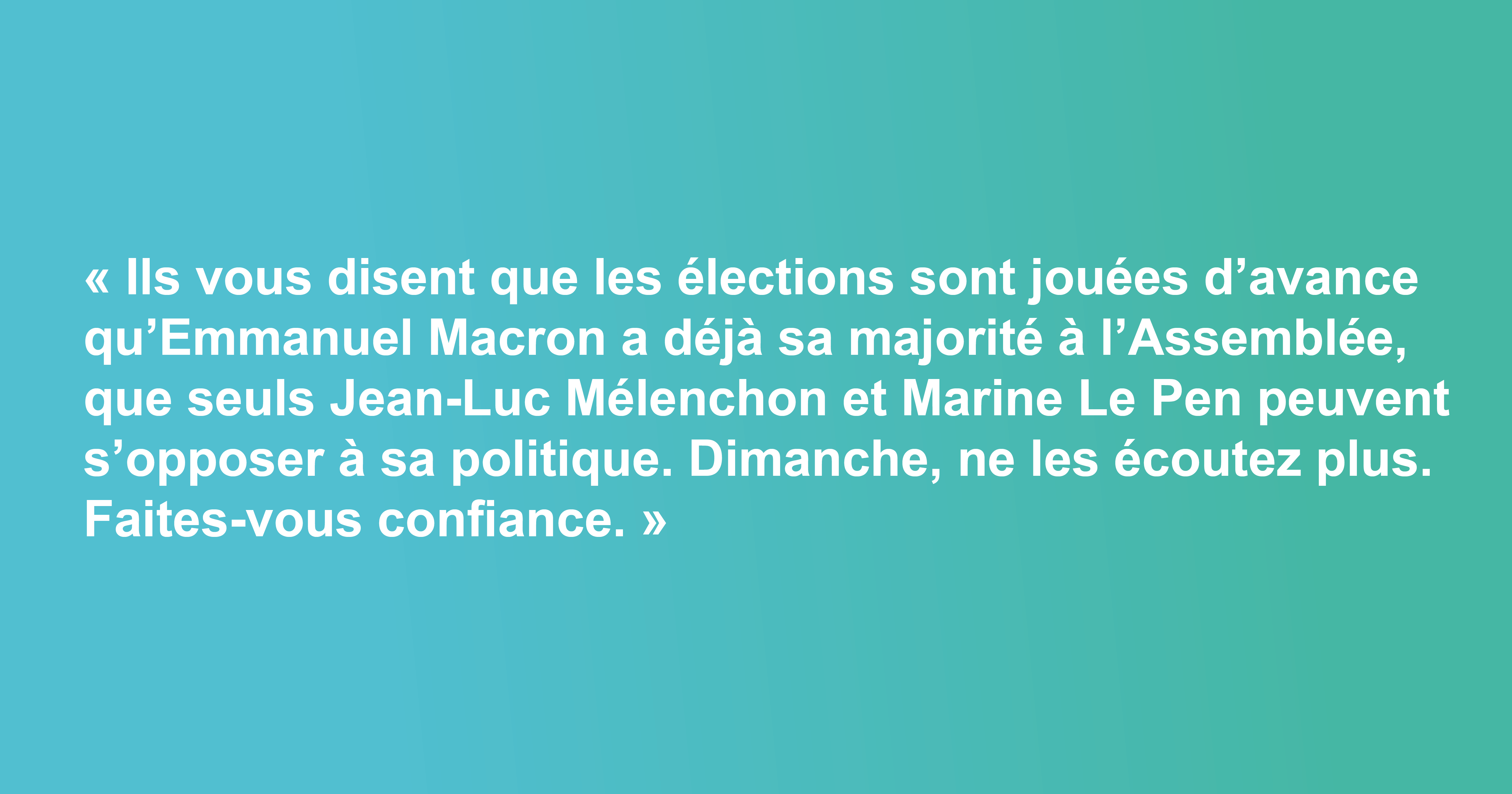Ils vous disent